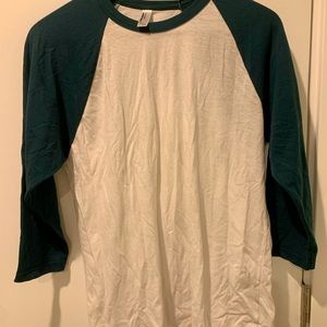 American apparel baseball t-shirt
